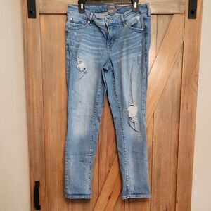 Torrid Light Blue Distressed Skinny Jeans